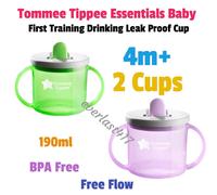 Tommee Tippee Baby Essentials First Training Drinking Cup Leak Proof 190ml 2 Pcs