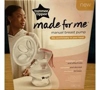Tommee Tippee Made for Me Single Manual Breast Pump, Strong Suction, Soft Feel, Ergonomic Handle, Portable and Quiet Breastmilk Pump, Baby Bottle
