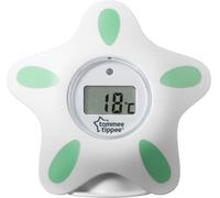 Tommee Tippee Baby Thermometer Bath & Room White Waterproof LED Warning Light