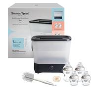 Tommee Tippee Bottle and Steriliser Set, Electric Steriliser & 4X Baby Bottles, Black