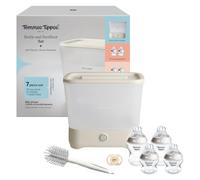 Tommee Tippee Bottle and Steriliser Set, Electric Steriliser & 4X Baby Bottles, White