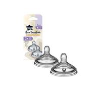 Tommee Tippee Bottle Teats Closer to Nature Various Flow 2 Pack 0m-6m+