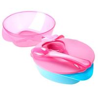 Tommee Tippee Easy Scoop Bowls With Lid/spoon - Pack Of 2 - Colour May Vary - - tommee tippee explora scoop lid feeding weaning bowls