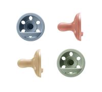 Tommee Tippee Breast-Like Dummy, 6-18m, 4-Pack, Lightweight, One-Piece Silicone Design, Symmetrical Teat