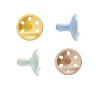 Tommee Tippee Breast-Like Dummy Symmetrical Teat 0-6m Silicone Pack of 4 | Lightweight One-Piece Design