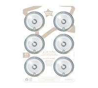 Tommee Tippee Closer to Nature Baby Bottle Teats, Breast-Like, Anti-Colic Valve, Soft Silicone, Fast Flow, 6m+, Pack of 6,Clear