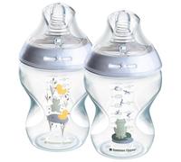 Tommee Tippee Closer To Nature Baby Bottles 260ml Slow Flow Anti-Colic Pack of 2