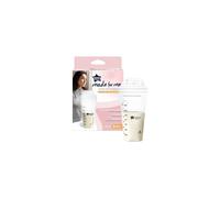 Tommee Tippee Closer to Nature Breast Milk Storage Bags, Pre-Sterilised Stand-Up Pouches, Secure Double Seal, Single Use, 350ml Capacity, Pack of 36