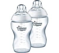 Tommee Tippee Closer to Nature Clear Baby Bottles, 340 ml, 2 Count