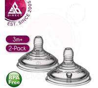 Tommee Tippee Closer to Nature Easi-Vent Baby Bottle Teat│Medium Flow Nipple│2Pk