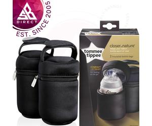 Tommee Tippee Closer to Nature Insulated Baby Bottle Carrier│2Pk│Warm & cold│New