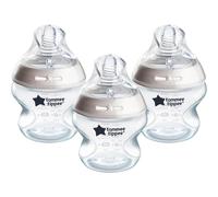 Tommee Tippee Closer To Nature Natural Start Baby Feeding Bottles 150ml, 3 Pack