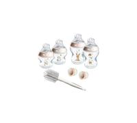 Tommee Tippee Closer to Nature Newborn Anti-Colic Baby Bottle Starter Kit, Breast-Like Teats for a Natural Latch, Anti-Colic Valve, Mixed Sizes,