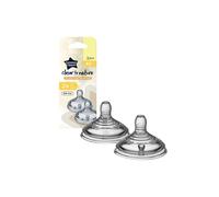 Tommee Tippee Closer to Nature Teat Medium Flow 3+ months Pack of 2