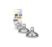 Tommee Tippee Closer To Nature Anti-colic Teat baby bottle teat Variable Flow 0m+ 2 pc