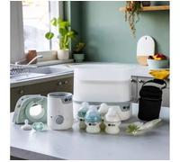 Tommee Tippee Closer to Nature Electric Steam Steriliser with Insulated Bottle Bag, Newborn Baby Bottles and Easiwarm Bottle Warmer Complete Feeding S