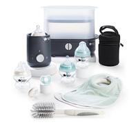 Tommee Tippee Complete Feeding Set, Black, with Electric Steam Steriliser, Newbo