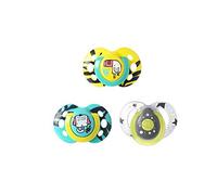 Tommee Tippee Day & Night Pacifiers, Glow-In-The-Dark, BPA-free, 18-36 Months, 3 Count (Colors May Vary)