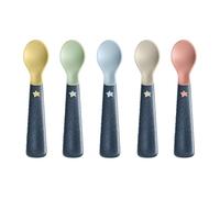 Tommee Tippee Easigrip Self-Feeding Weaning Spoons, for Babies 6m+, Pack of 5 Spoons with Easy to Hold Chunky Handles, Steriliser and Dishwasher Safe
