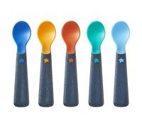 Tommee Tippee Easigrip Self-Feeding Weaning Spoons, Pack of 5,package may vary