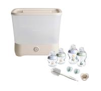 Tommee Tippee Electric Steriliser & Newborn Baby Bottle Starter Kit Set - Blue