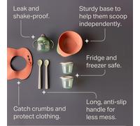 Tommee Tippee First Tastes Weaning Starter Kit, 4+ Months, Toddler Feeding Bowls and Spoons, Roll