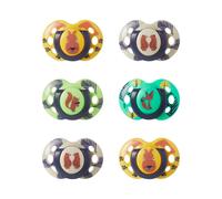 Tommee Tippee Fun Soothers, 18-36m, 6 Pack, Symmetrical Sili