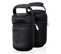 Tommee Tippee Insulated Bottle Bags 2Pk Warm Or Cool Adjustable Strap Baby Pram