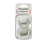 Tommee Tippee Latex Ultimate Fit Soother, 0-6m, 2 Pack, Orthodontic Dummy, Micro