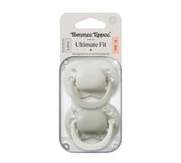 Tommee Tippee Latex Ultimate Fit Soother, 0-6m, 2 Pack, Orthodontic Dummy, Microwave Sterilising Case, Natural Latex Teat, Air Holes, 100% BPA Free, Earth Bound
