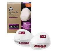 Tommee Tippee Made for Me Daily Disposable Breast Pads, Soft, Absorbent and Leak-Free, Contoured Shape, Adhesive Patch, Large, Pack of 24
