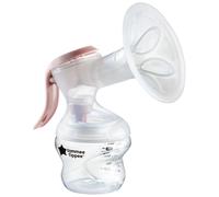 Tommee Tippee Made for Me Manual Breast Pump, Wireless, Portable, Strong Suction, Soft Feel, Ergonomic Handle, Quiet Breastmilk Pump, 150ml Baby Bott