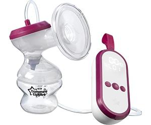 Tommee Tippee Made for Me Single Electric Breast Pump, Quiet and Lightweight, USB Rechargeable, Portable Unit with Massage and Express Modes