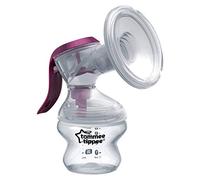 Tommee Tippee Made for Me Single Manual Breast Pump | Soft, Cushioned Silicone Cup | Reduced Hand Strain Clear