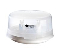 Tommee Tippee Microsteri Microwave Steam Steriliser for Baby Bottles and Accessories, Kills Viruses and 99.9 Percent of Bacteria, 4-Minute