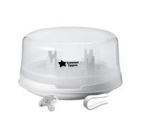 Tommee Tippee Microwave Travel Steam Baby Bottle Sterilizer - Sterilize 4 Bottles at Once in 4-8 Minutes - BPA Free
