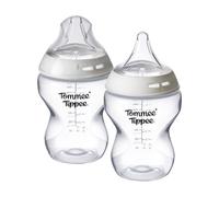Tommee Tippee Natural Start 260ml Baby Bottle and Deep Latch Teat, Slow Flow, 2 Pack