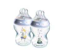 Tommee Tippee Natural Start Baby Bottle 2 x 260 ml - Deco Blue 2 pcs + 260 ml
