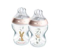 Tommee Tippee Closer to Nature Pink Baby Bottle 2 x 260ml
