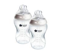Tommee Tippee Natural Start Baby Bottles for 3m+, Pack of 2 340ml Baby Bottles, with Slow Flow Breast-Like Teat for a Natural Latch, Self-Sterilising and BPA Free, Baby Feeding Essentials