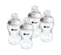 Tommee Tippee Natural Start Baby Bottles for 3M+, Pack of 4 340Ml Baby Bottles