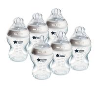 Tommee Tippee Natural Start Bottles, 260ml 6Pack, Slow Flow, Sterilisable