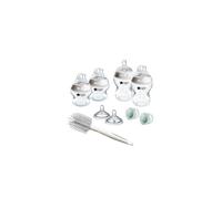 Tommee Tippee Natural Start Newborn Starter Set, 150 ml and 260 ml Anti-Colic Baby Bottles, Medium-Flow, Breast-Like Teats for a Natural Latch,