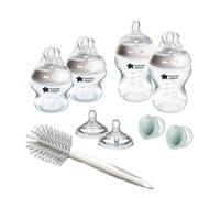 Tommee Tippee Closer to Nature Newborn Baby Bottle Starter Kit, Breast-Like Teats with Anti-Colic Valve, Mixed Sizes and Colours