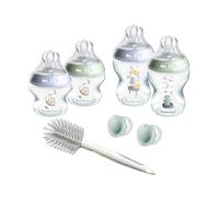 Tommee Tippee Closer to Nature Newborn Baby Bottle Starter Kit, Breast-Like Teats with Anti-Colic Valve, Mixed Sizes, Blue