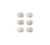 Tommee Tippee Newborn Soothers, 0-2 Months, Muted Colours, Matte Texture, Symmetrical Design, Pack of 6