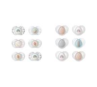 Tommee Tippee Night Time Glow in The Dark Pacifiers, Symmetrical Design, BPA-Free Silicone & Night Time Glow in The Dark Pacifiers, Symmetrical Design, BPA-Free Silicone