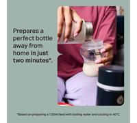 Tommee Tippee PrepGo Formula Feed Maker Set, Portable Hot and Cool Flasks with LED Digital Temperature Display, Travel Friendly Bottle Preparation in