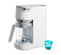 Tommee Tippee Quick-Cook Baby Food Maker, Blender and Steamer, Food Processor, For All Stages of Baby Weaning, 200g Capacity, White