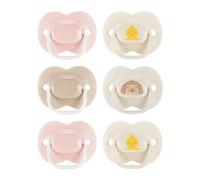 Tommee Tippee Anytime Dummies 0-6 Months 6 Pack - Pink